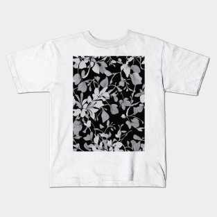 Flowers and Leaves Pattern Kids T-Shirt